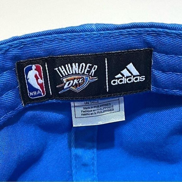 Adidas NBA Oklahoma Thunder Embroidered Cap/Hat One Size Fits All - Picture 7 of 7